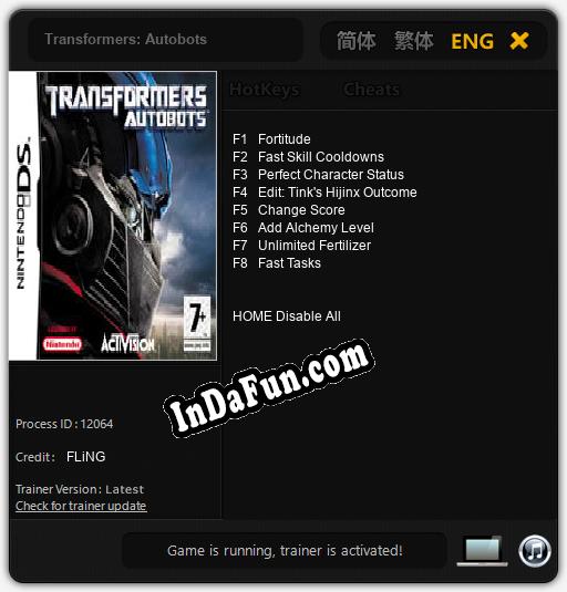 Trainer for Transformers: Autobots [v1.0.3]