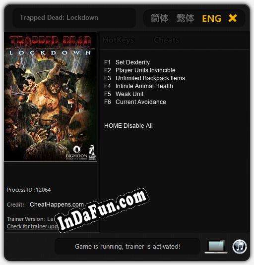 Trapped Dead: Lockdown: TRAINER AND CHEATS (V1.0.31)