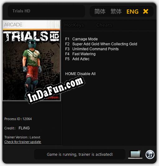 Trials HD: TRAINER AND CHEATS (V1.0.98)