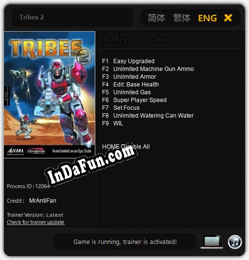 Trainer for Tribes 2 [v1.0.6]