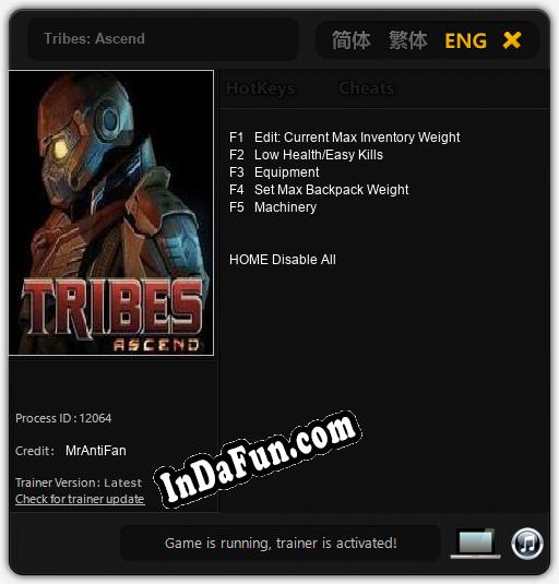 Tribes: Ascend: TRAINER AND CHEATS (V1.0.26)