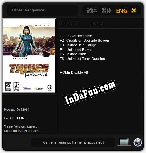 Tribes: Vengeance: Trainer +6 [v1.3]