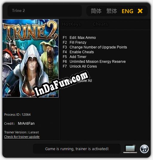 Trine 2: Cheats, Trainer +7 [MrAntiFan]