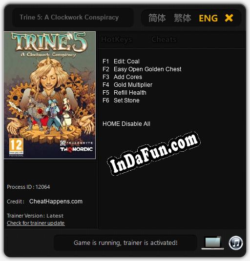 Trine 5: A Clockwork Conspiracy: TRAINER AND CHEATS (V1.0.82)