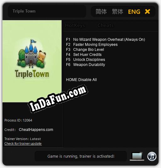 Trainer for Triple Town [v1.0.2]