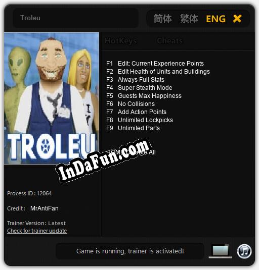 Trainer for Troleu [v1.0.7]
