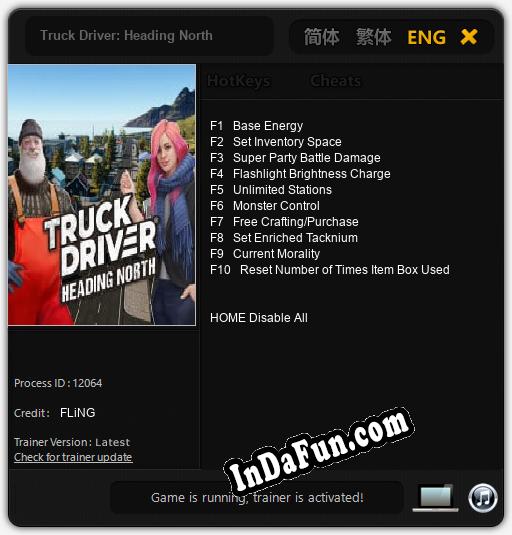 Truck Driver: Heading North: Trainer +10 [v1.7]