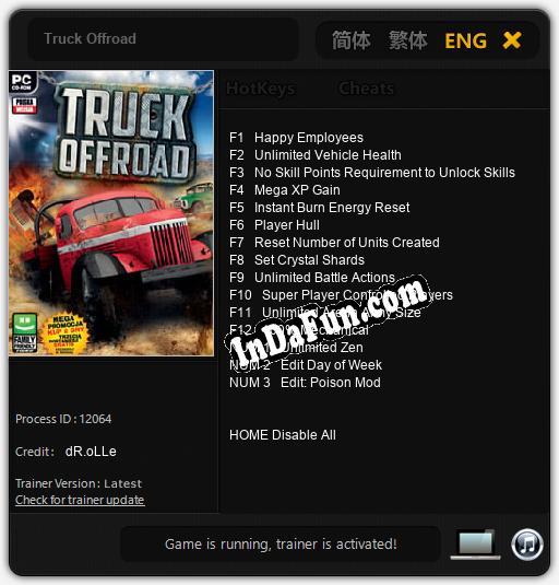 Truck Offroad: Cheats, Trainer +15 [dR.oLLe]