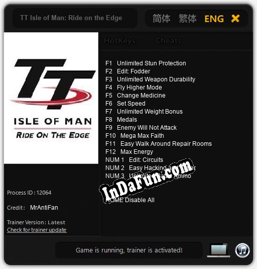 TT Isle of Man: Ride on the Edge: Trainer +15 [v1.5]