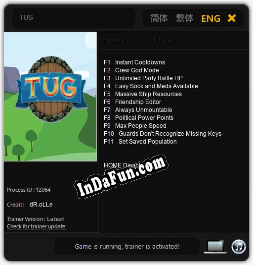 TUG: Cheats, Trainer +11 [dR.oLLe]