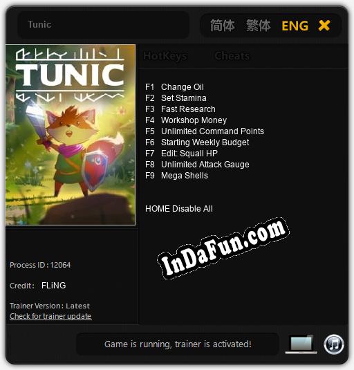 Tunic: TRAINER AND CHEATS (V1.0.14)