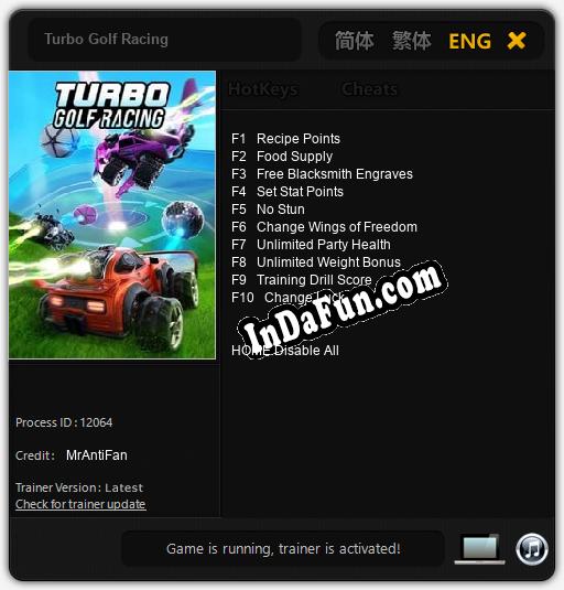 Turbo Golf Racing: TRAINER AND CHEATS (V1.0.81)