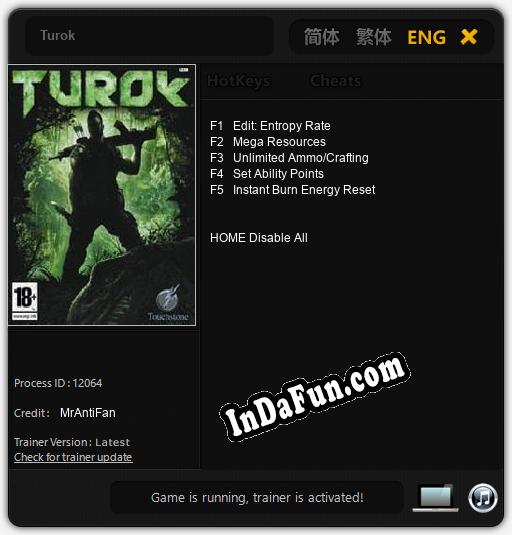Trainer for Turok [v1.0.3]
