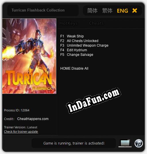 Turrican Flashback Collection: Cheats, Trainer +5 [CheatHappens.com]