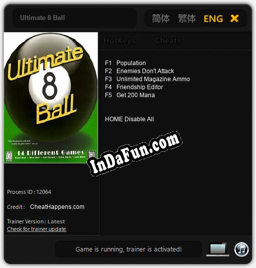 Ultimate 8 Ball: Trainer +5 [v1.5]