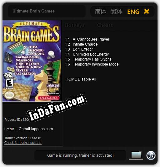 Ultimate Brain Games: TRAINER AND CHEATS (V1.0.29)