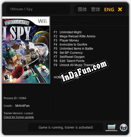 Ultimate I Spy: Cheats, Trainer +9 [MrAntiFan]