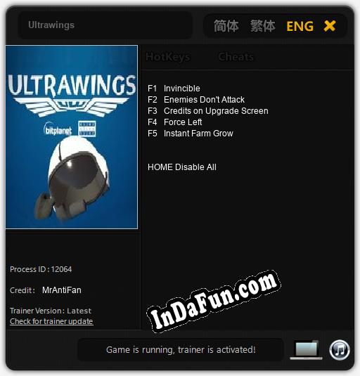Ultrawings: TRAINER AND CHEATS (V1.0.93)
