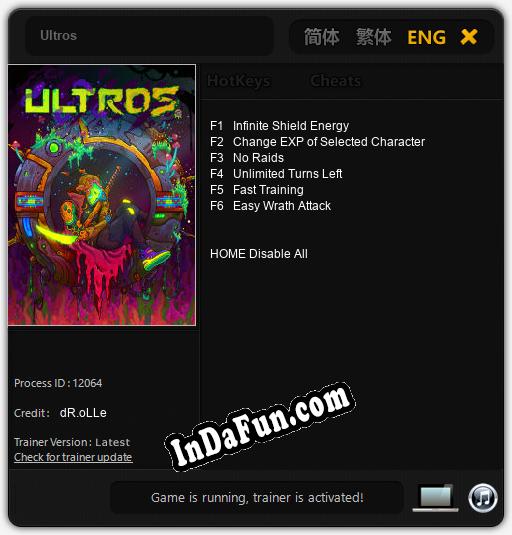 Ultros: TRAINER AND CHEATS (V1.0.58)