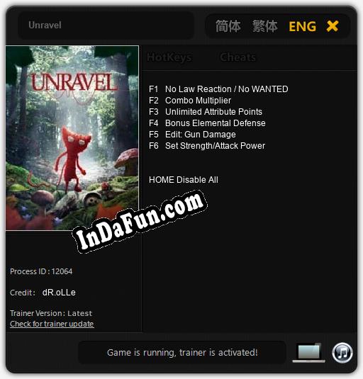 Trainer for Unravel [v1.0.6]