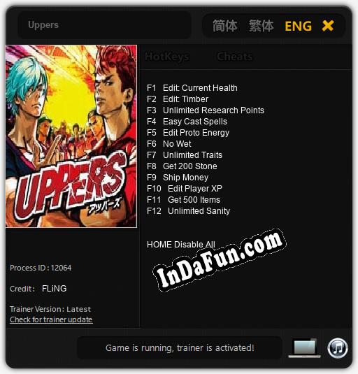 Uppers: TRAINER AND CHEATS (V1.0.54)