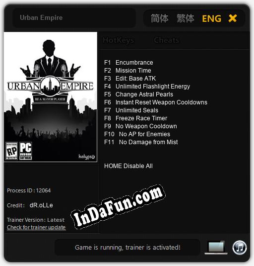 Urban Empire: TRAINER AND CHEATS (V1.0.21)