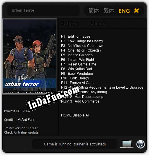 Urban Terror: Trainer +15 [v1.6]