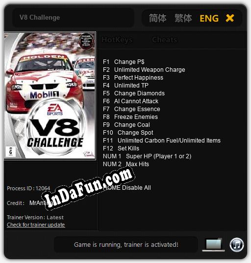 Trainer for V8 Challenge [v1.0.3]