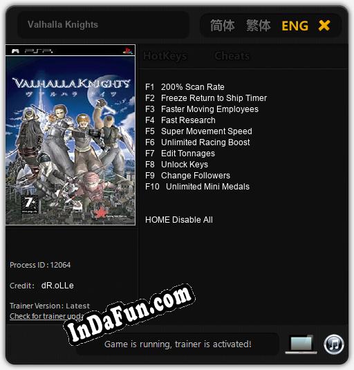 Valhalla Knights: TRAINER AND CHEATS (V1.0.42)