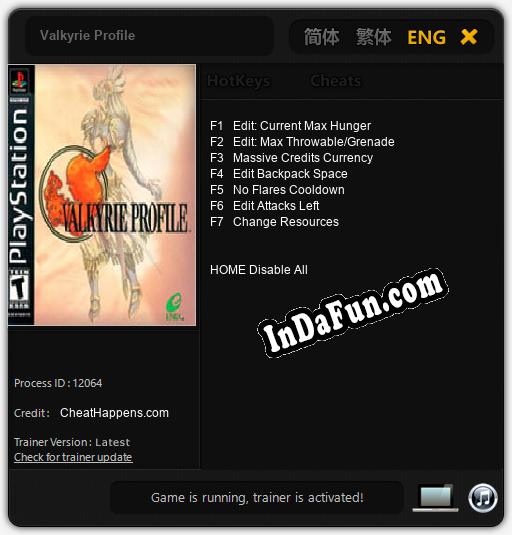 Valkyrie Profile: Trainer +7 [v1.3]