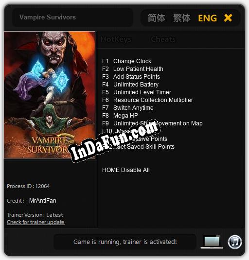 Vampire Survivors: TRAINER AND CHEATS (V1.0.54)