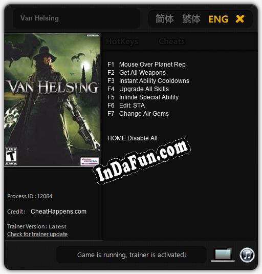 Van Helsing: Trainer +7 [v1.5]