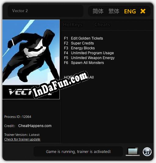 Vector 2: Cheats, Trainer +6 [CheatHappens.com]