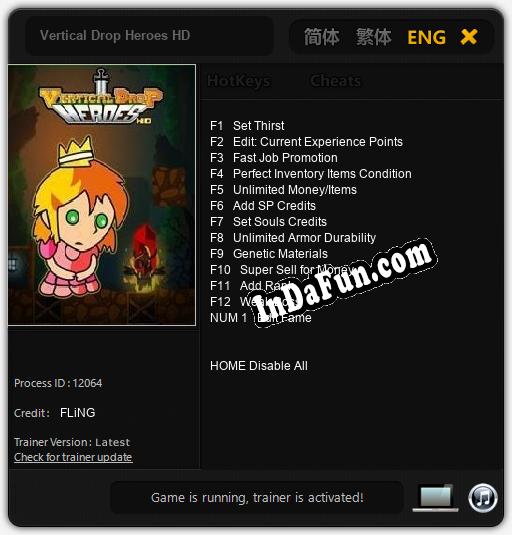 Vertical Drop Heroes HD: TRAINER AND CHEATS (V1.0.63)