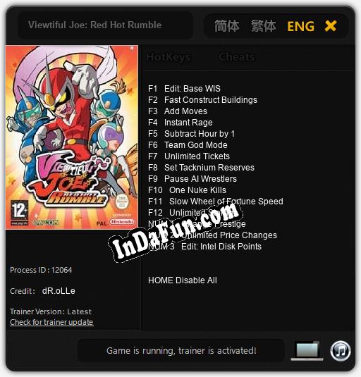 Viewtiful Joe: Red Hot Rumble: TRAINER AND CHEATS (V1.0.77)