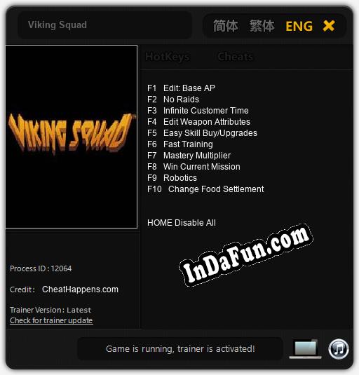 Viking Squad: Trainer +10 [v1.9]