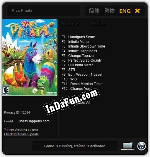 Viva Pinata: TRAINER AND CHEATS (V1.0.44)