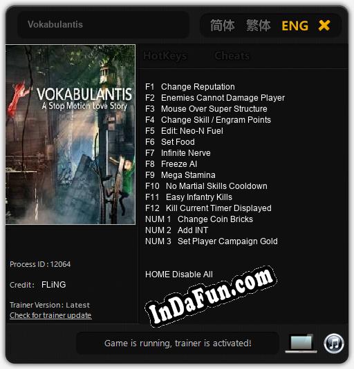 Vokabulantis: Trainer +15 [v1.6]