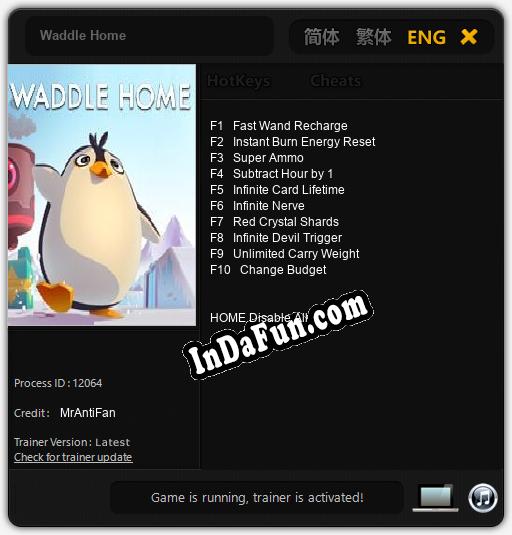 Waddle Home: Cheats, Trainer +10 [MrAntiFan]