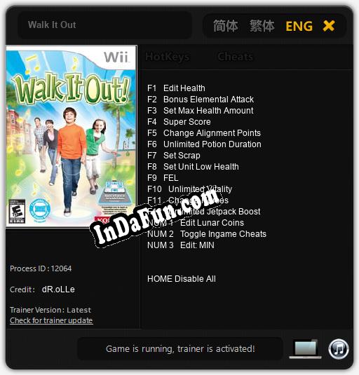 Walk It Out: Cheats, Trainer +15 [dR.oLLe]