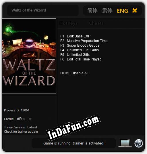 Waltz of the Wizard: Cheats, Trainer +6 [dR.oLLe]