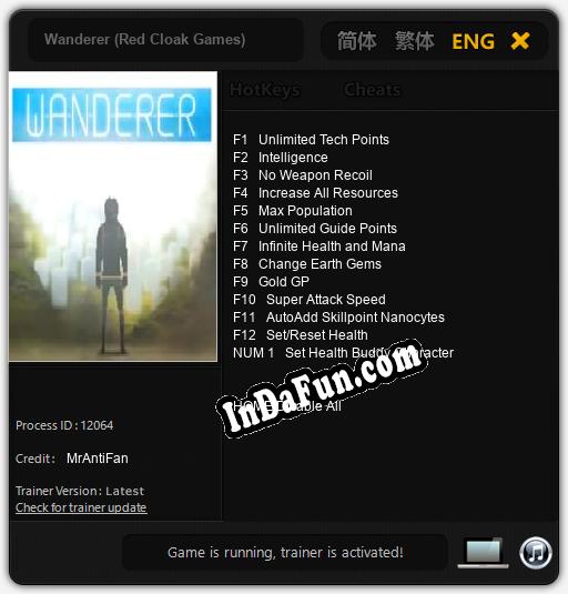 Wanderer (Red Cloak Games): Cheats, Trainer +13 [MrAntiFan]