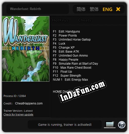 Wanderlust: Rebirth: Cheats, Trainer +13 [CheatHappens.com]