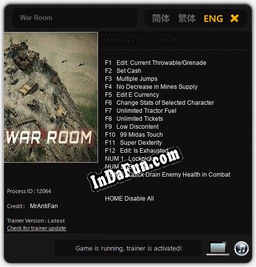 War Room: Trainer +15 [v1.3]