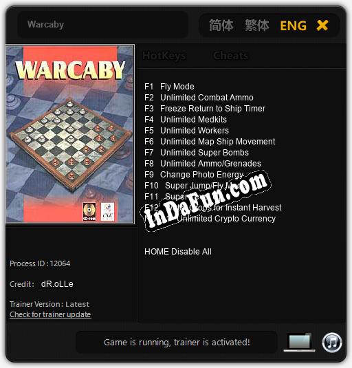 Warcaby: Trainer +13 [v1.5]