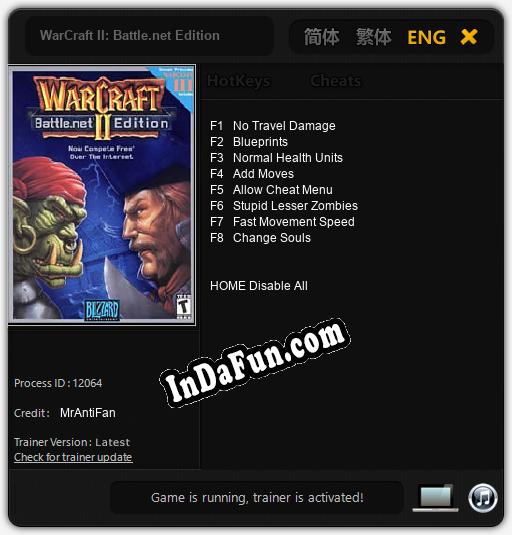 WarCraft II: Battle.net Edition: TRAINER AND CHEATS (V1.0.10)