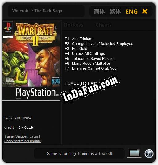 Warcraft II: The Dark Saga: Cheats, Trainer +7 [dR.oLLe]