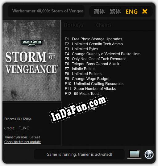 Warhammer 40,000: Storm of Vengeance: TRAINER AND CHEATS (V1.0.92)