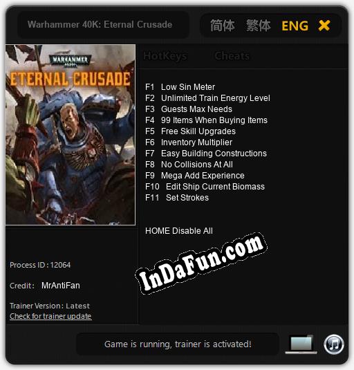 Warhammer 40K: Eternal Crusade: Cheats, Trainer +11 [MrAntiFan]