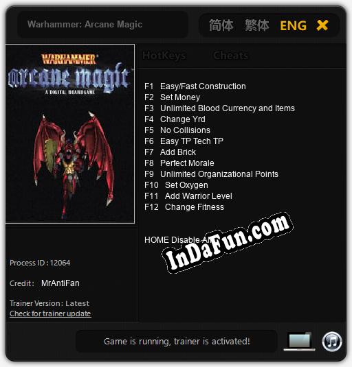 Warhammer: Arcane Magic: TRAINER AND CHEATS (V1.0.78)